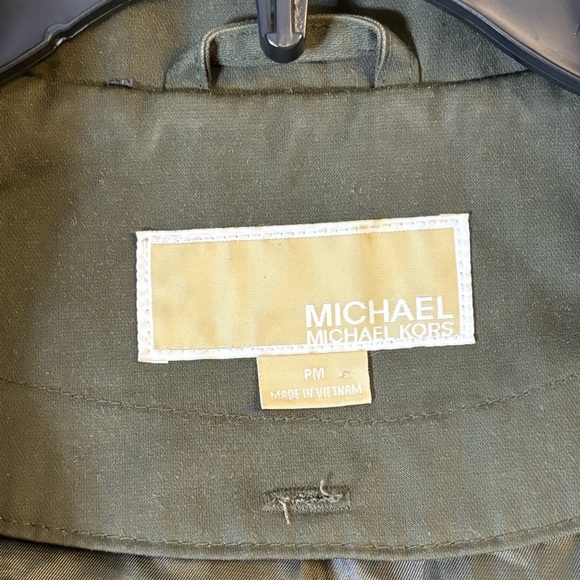 Michael Kors Trench Coat Petite Medium PM - Picture 5 of 9